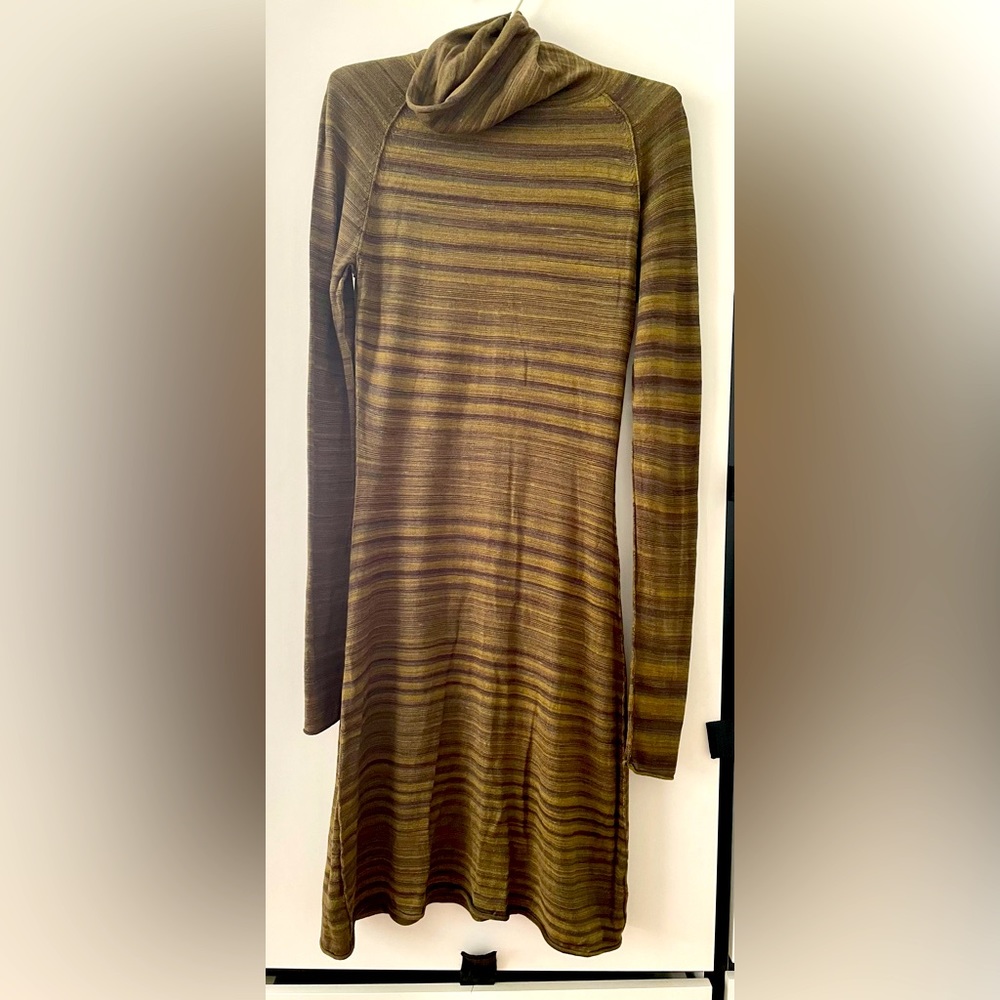 Green and brown Prana Dress